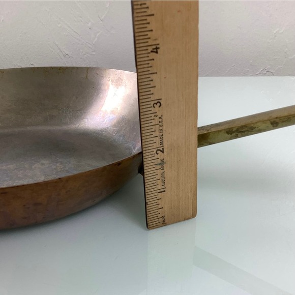 Vintage Paul Revere 1801 Copper frying pa sauté skillet 10.5 EUC - Picture 7 of 9
